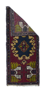 Antique Turkish Anatolian Rug 1'8'' x 4'0"