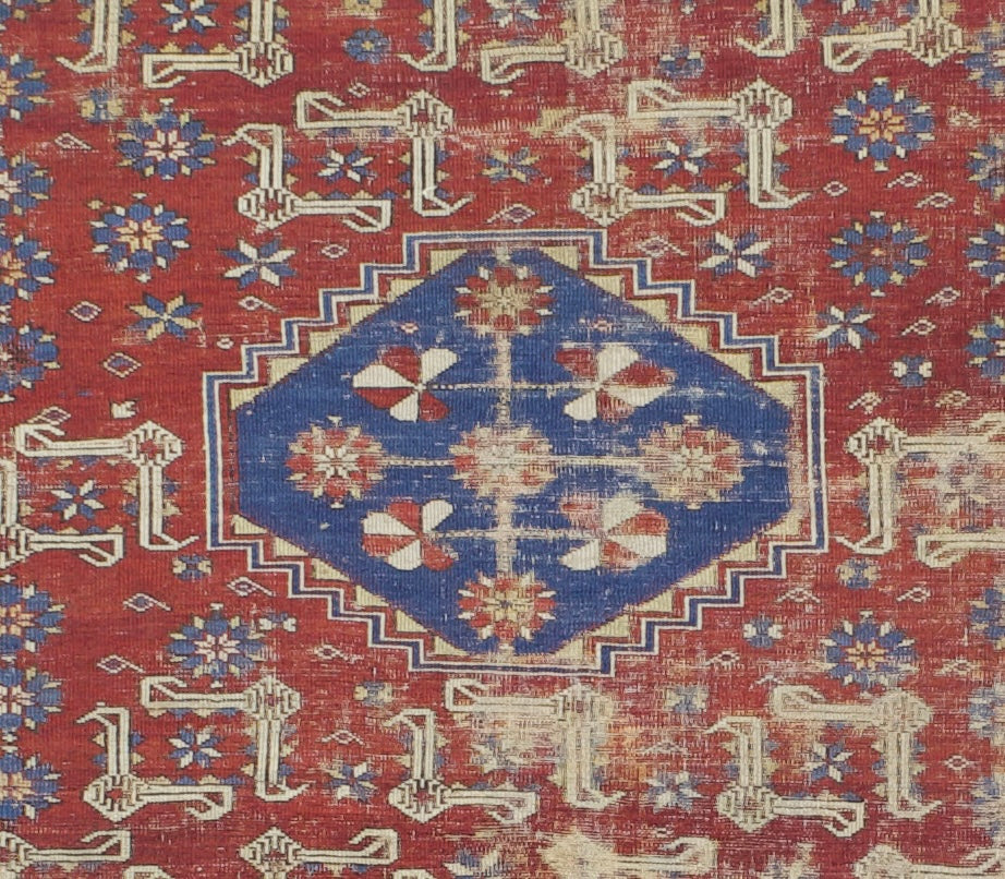Antique Kuba Shirvan Rug 5'1" x 6' 8''
