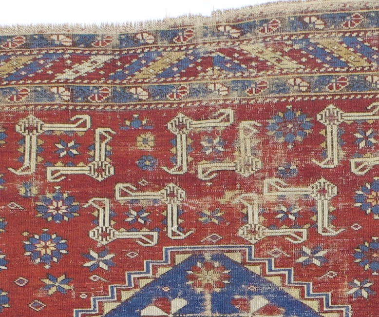 Antique Kuba Shirvan Rug 5'1" x 6' 8''
