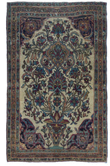 Antique Lavar Kerman Rug 3'10'' x 6'2''