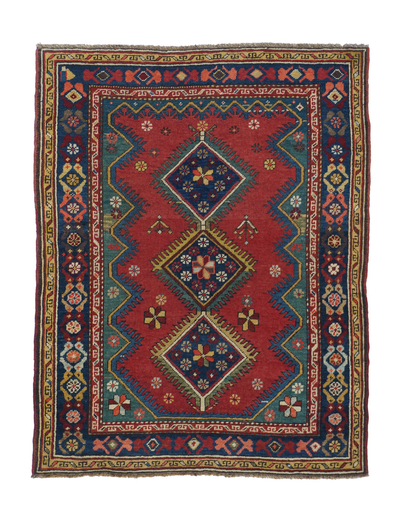 Antique Kurdish Rug 3'3'' x 4'1''