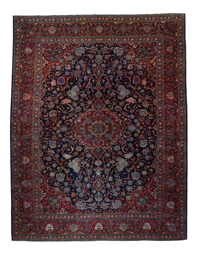 Vintage Persian Kashan Rug 9'6