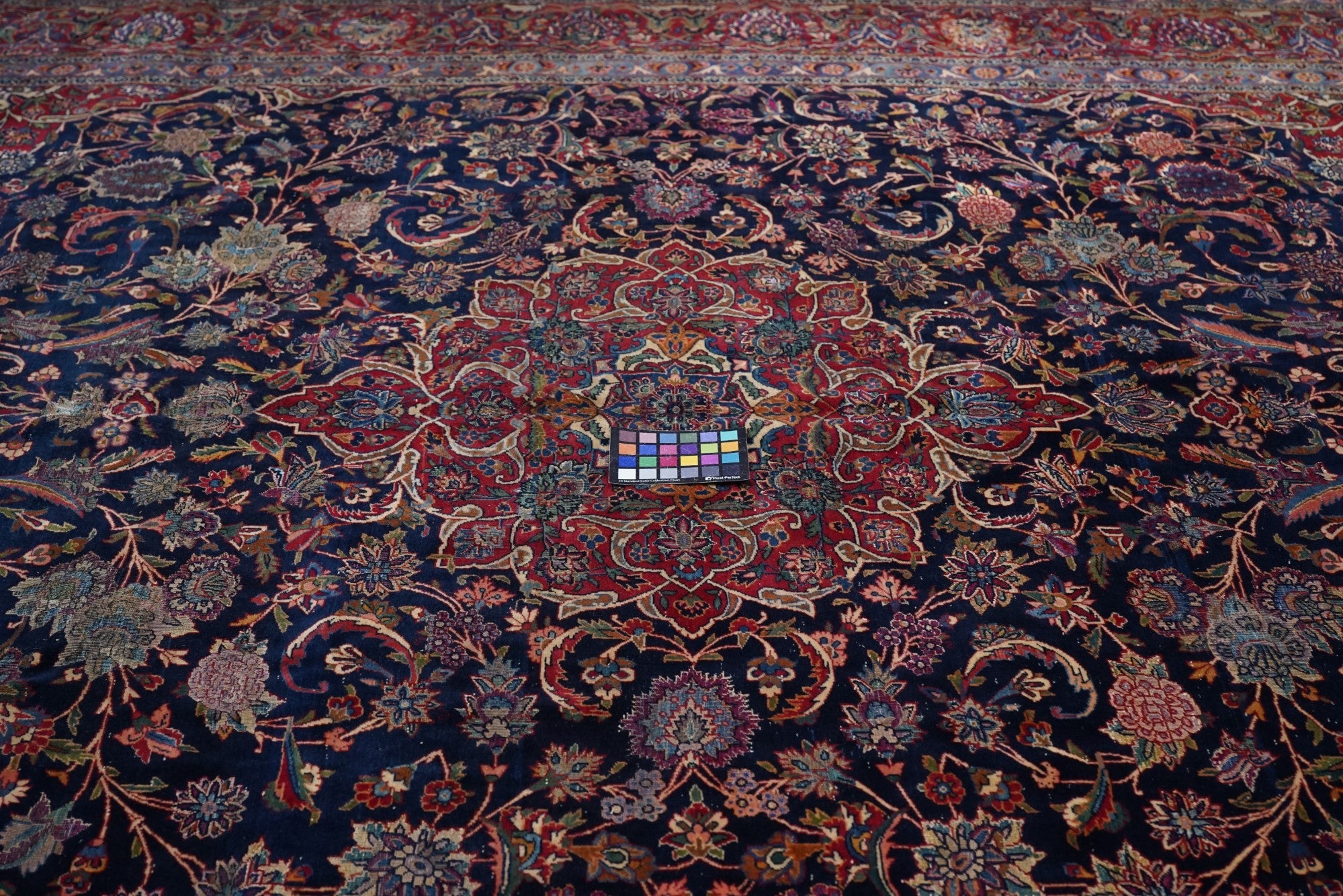 Vintage Persian Kashan Rug 9'6" x 11' 6''