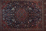 Vintage Persian Kashan Rug 9'6" x 11' 6''