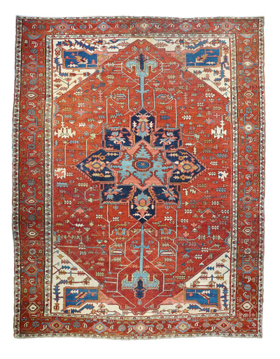 Antique  Serapi Rug 9'9'' x 12'8''