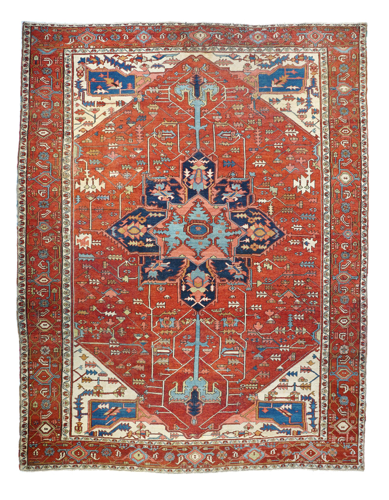 Antique  Serapi Rug 9'9'' x 12'8''