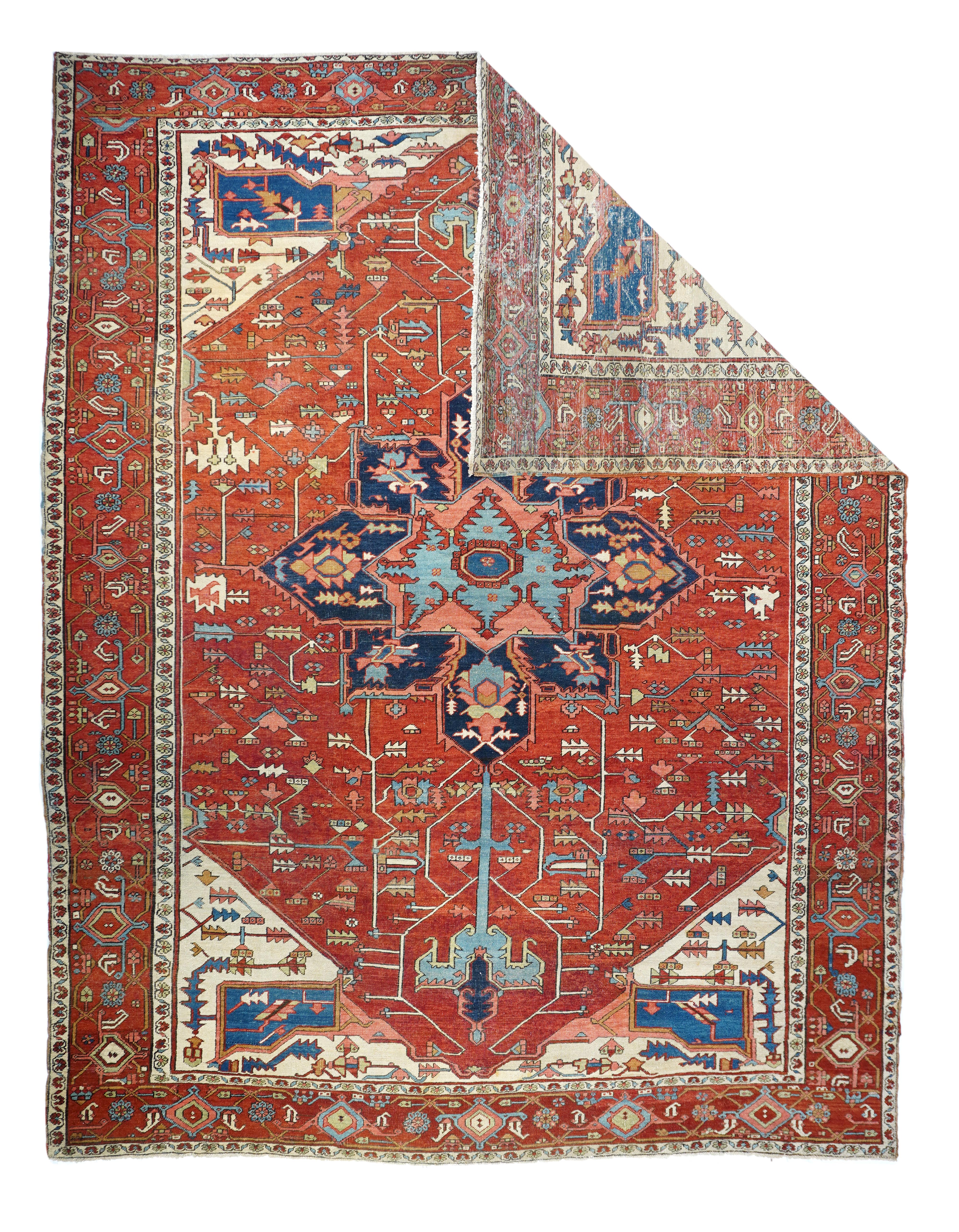 Antique  Serapi Rug 9'9'' x 12'8''