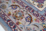 Extremely Fine Isfahan Wool & Silk Rug 7'0'' x 10'0''