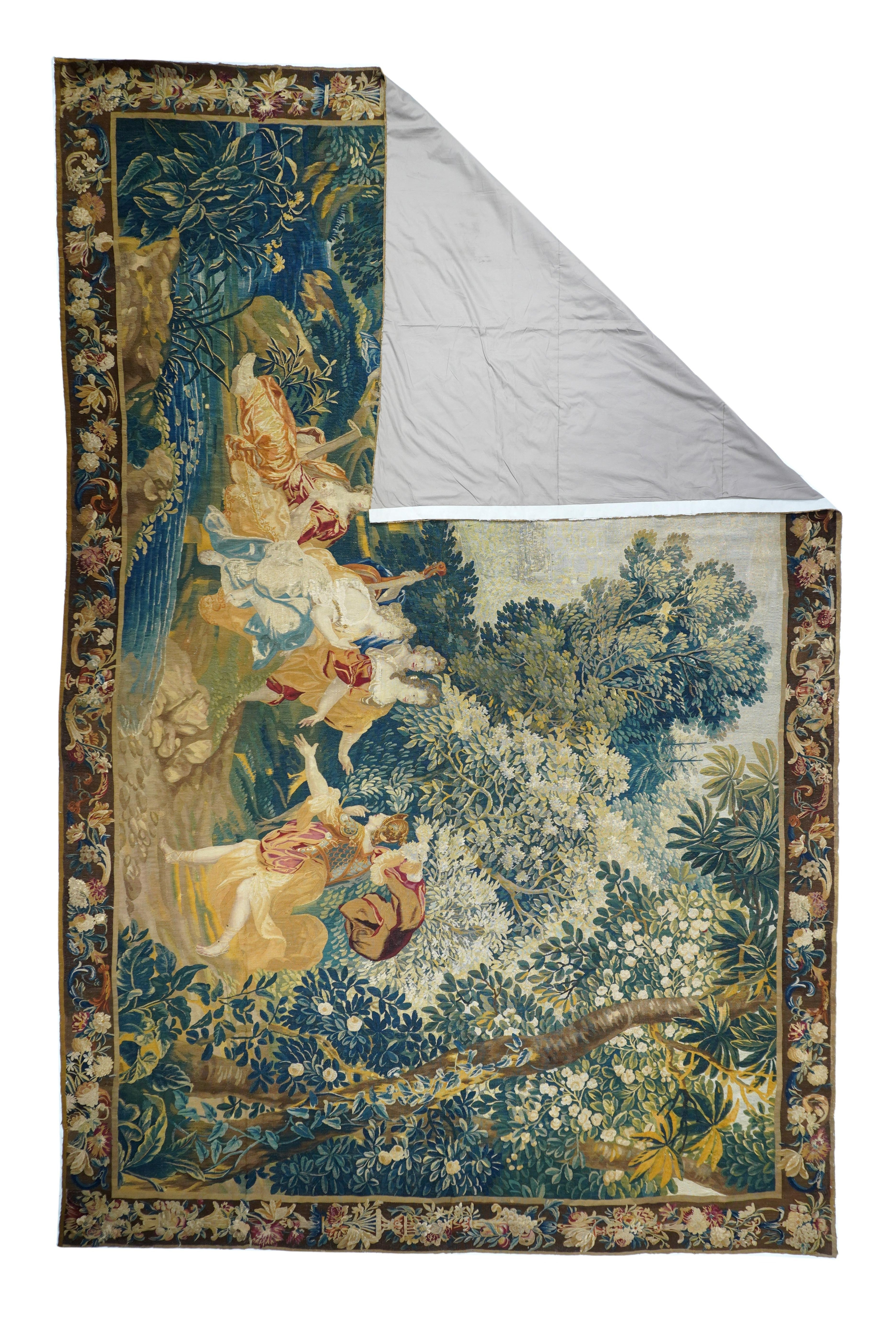 Antique Tapestry 9' 4'' x 14' 10''