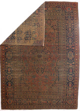 Antique  Mohtasham Kashan Rug 7'6'' x 10'3''