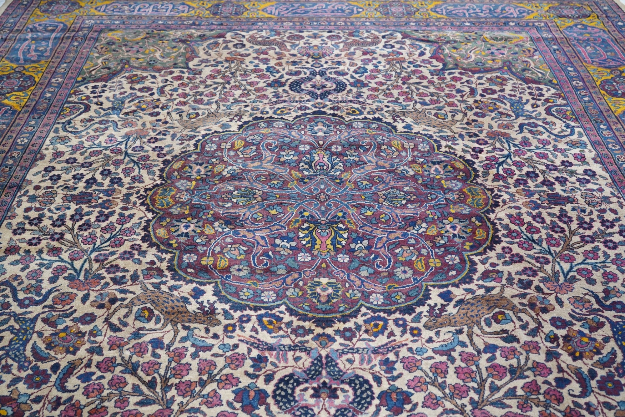 Antique  Tabriz Rug 9'11" x 13' 5"