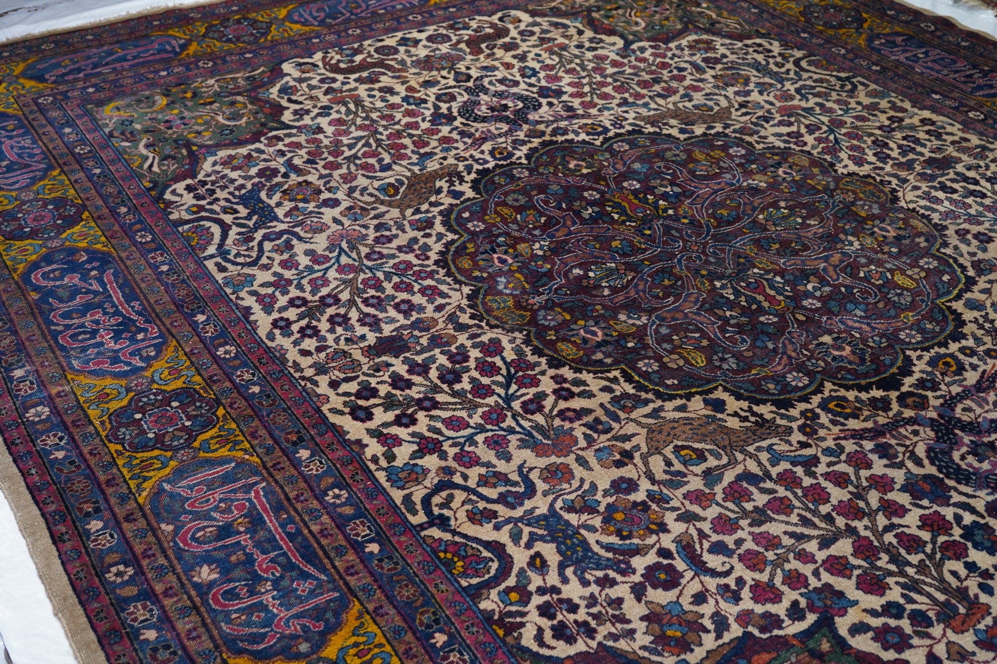 Antique  Tabriz Rug 9'11" x 13' 5"