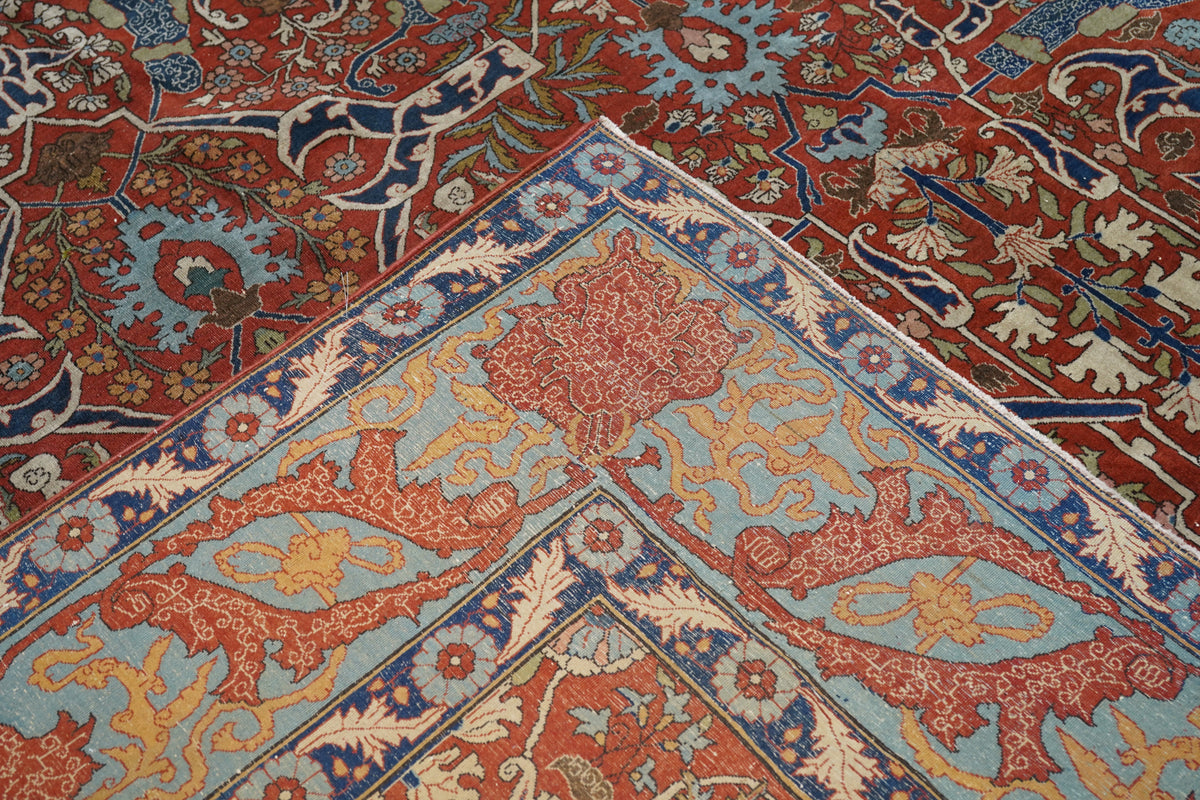 Antique Tehran Rug 10'10'' x 14'10''