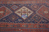 Antique  Qashqai Rug 4' 7" x 9' 6''