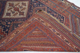 Antique  Qashqai Rug 4' 7" x 9' 6''