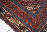 Antique  Qashqai Rug 4' 7" x 9' 6''