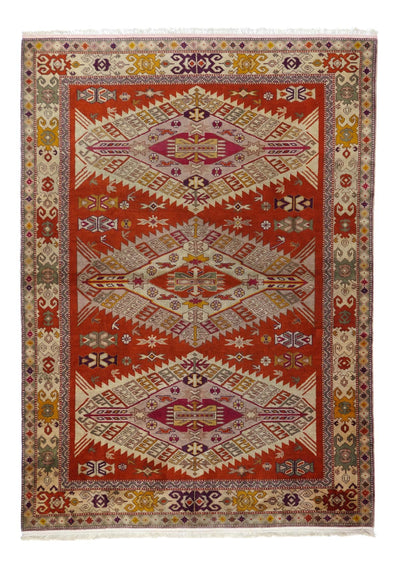 Vintage Turkish Wool Rug 4'10'' x 6'8''