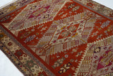 Vintage Turkish Wool Rug 4'10'' x 6'8''