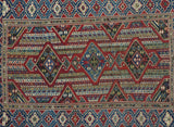 Antique Caucasian Kuba Rug 3'3'' x 4'6''