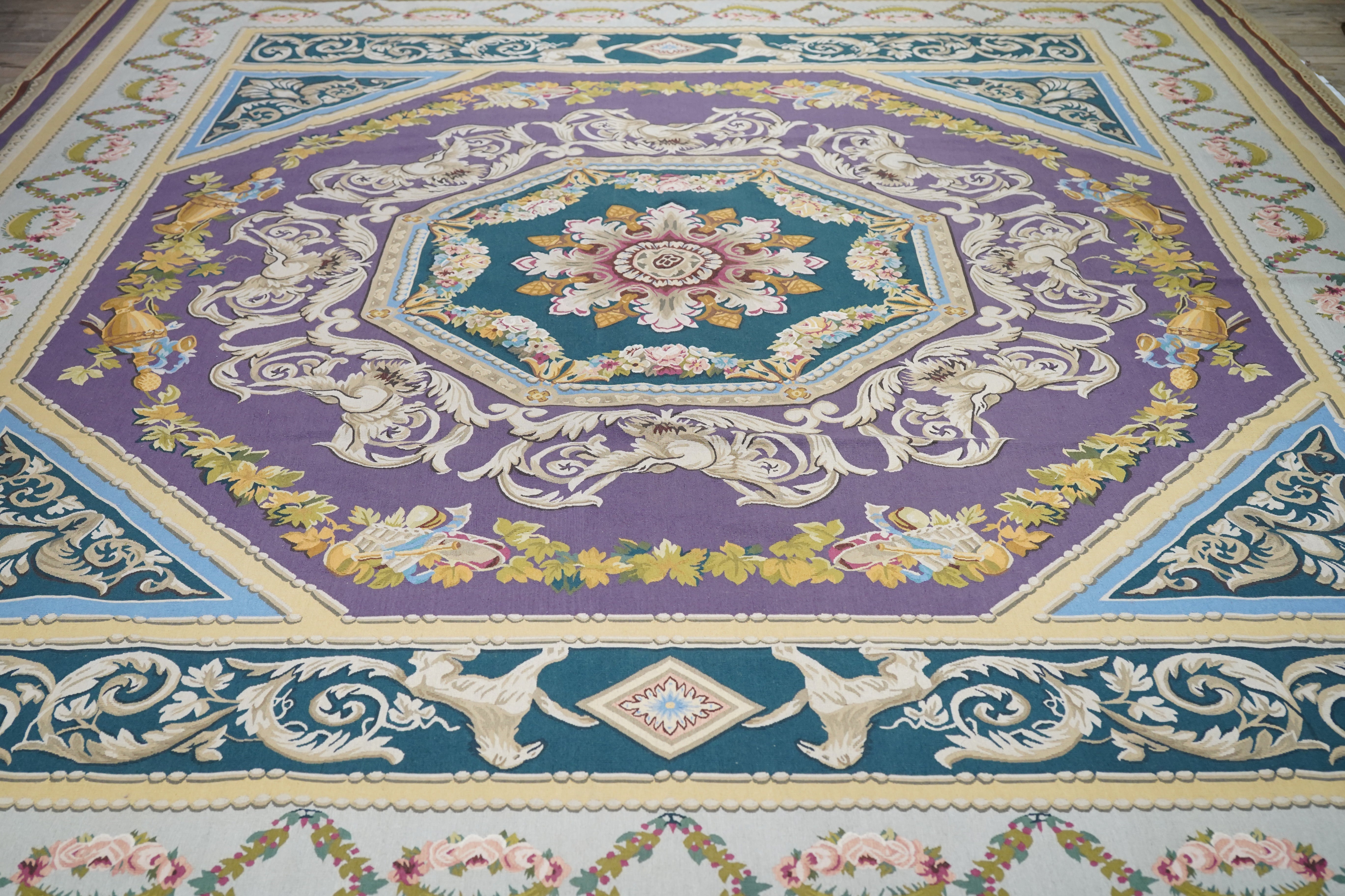 French Aubusson Design Rug 12'0'' x 15'0''