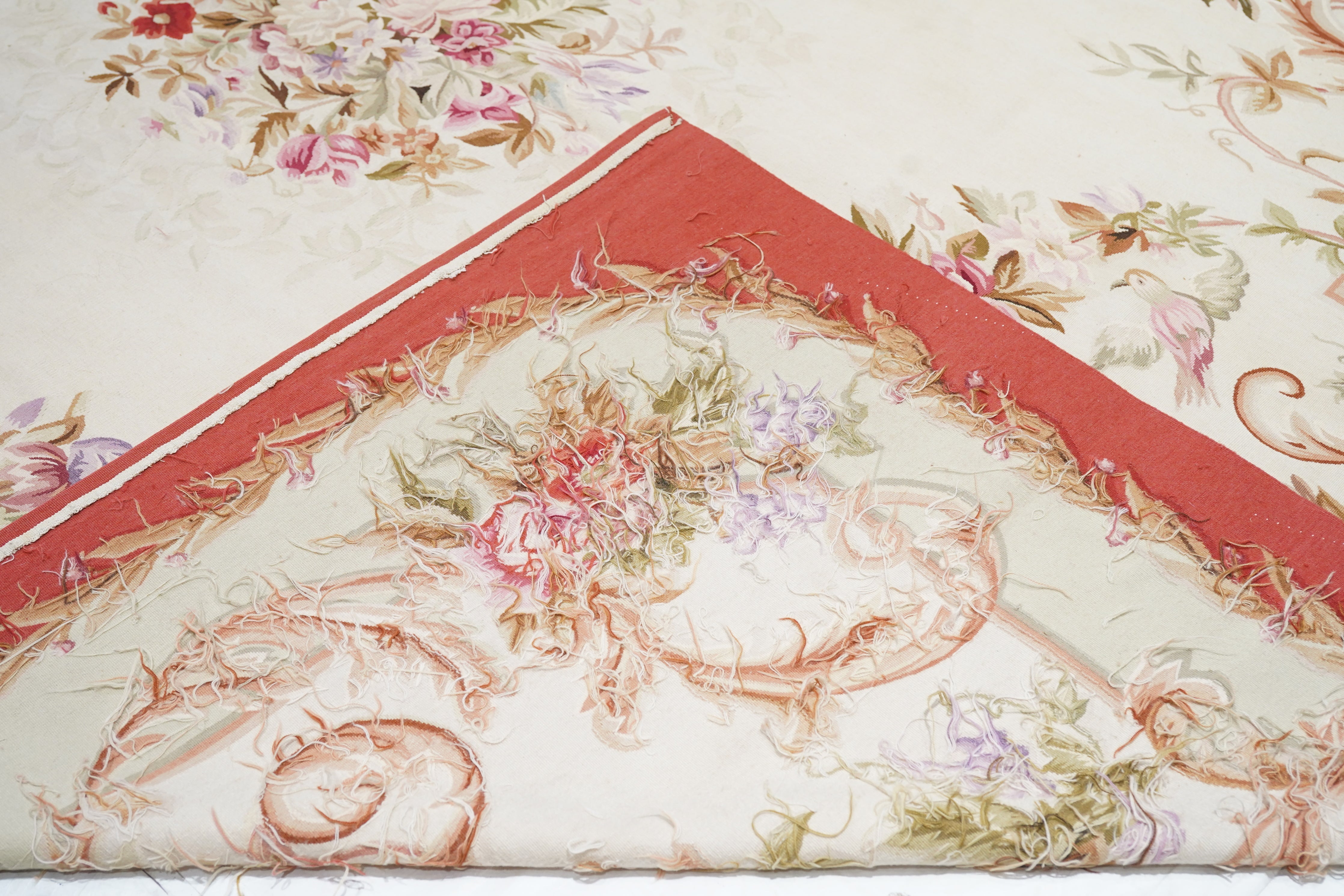 Vintage Aubusson Design Tapestry 8'10'' x 12'2''