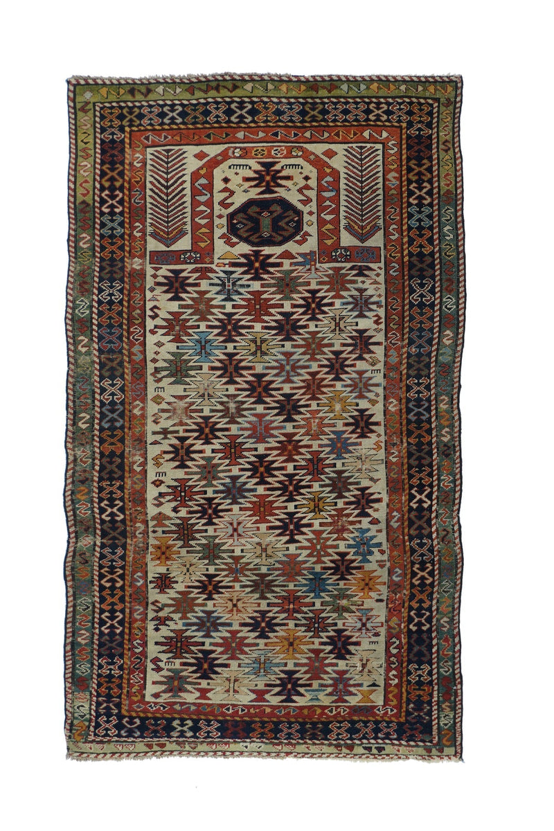 Antique Caucasian Shirvan Rug 3'1'' x 5'5''