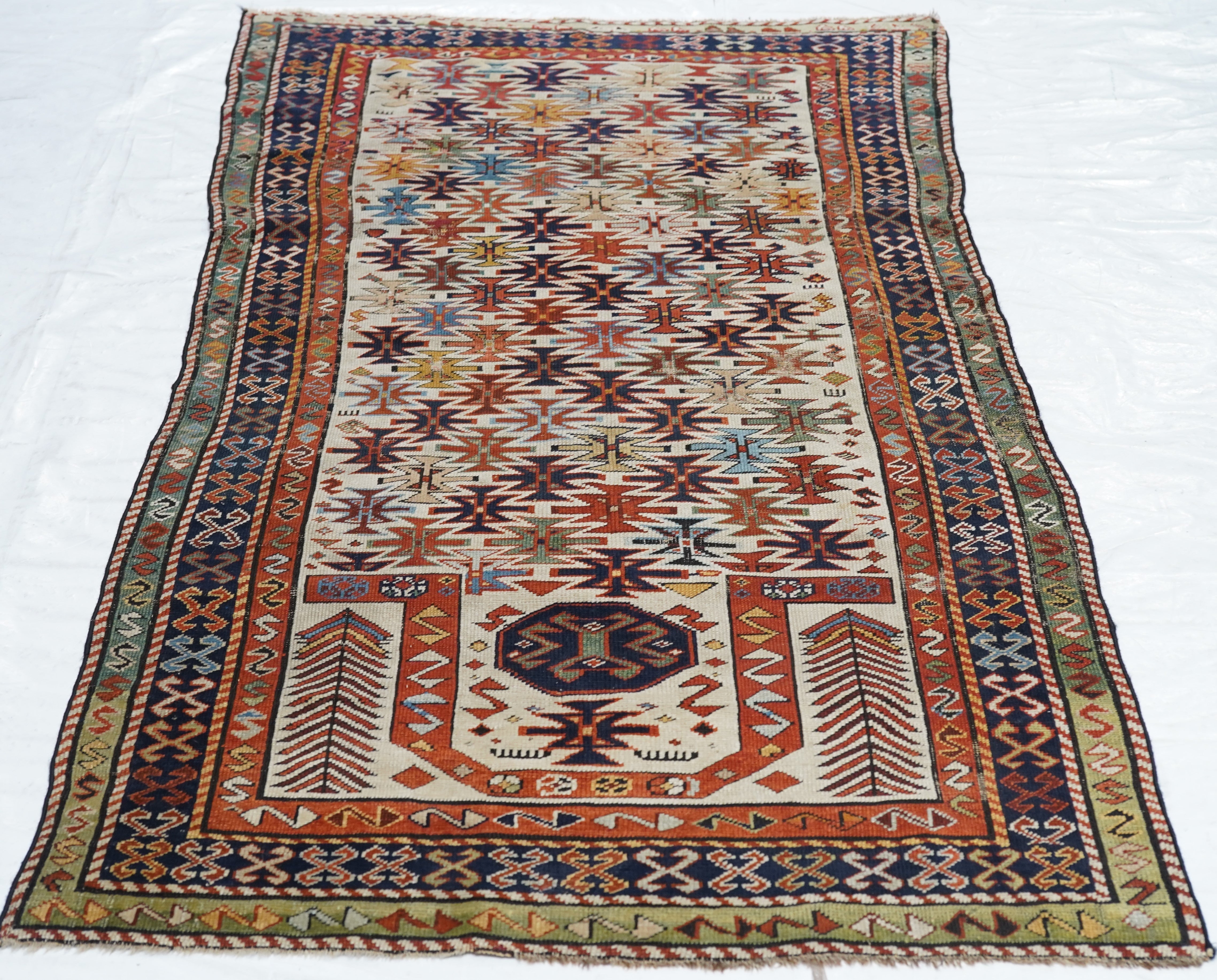 Antique Caucasian Shirvan Rug 3'1'' x 5'5''
