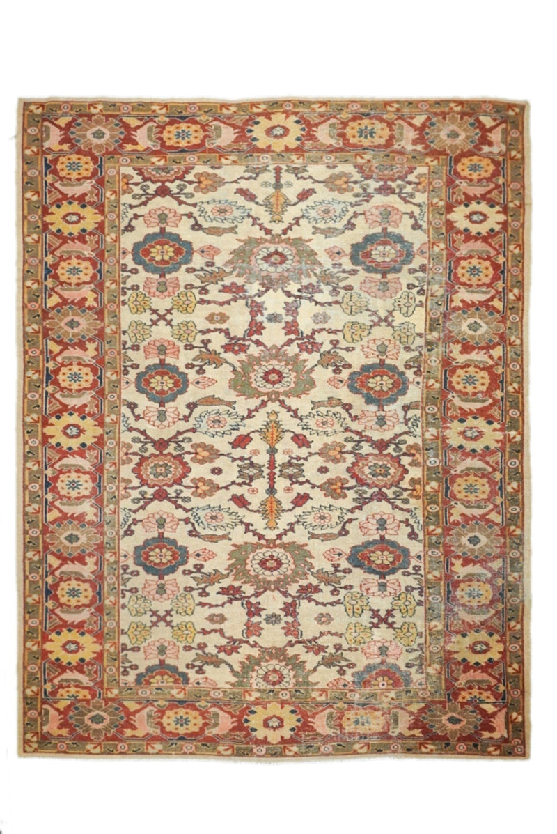 Antique l Mahal Sultanabad Rug 8'6'' x 11'1''