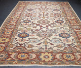Antique l Mahal Sultanabad Rug 8'6'' x 11'1''