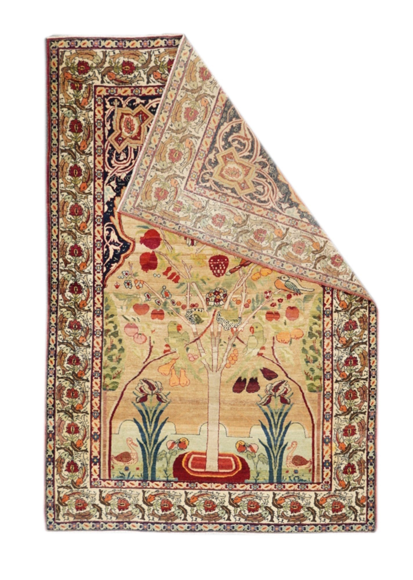 Persia Lavar Kerman Wool on Cotton 4'3''x6'6''
