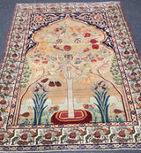 Antique Lavar Kerman Rug 4'3'' x 6'6''