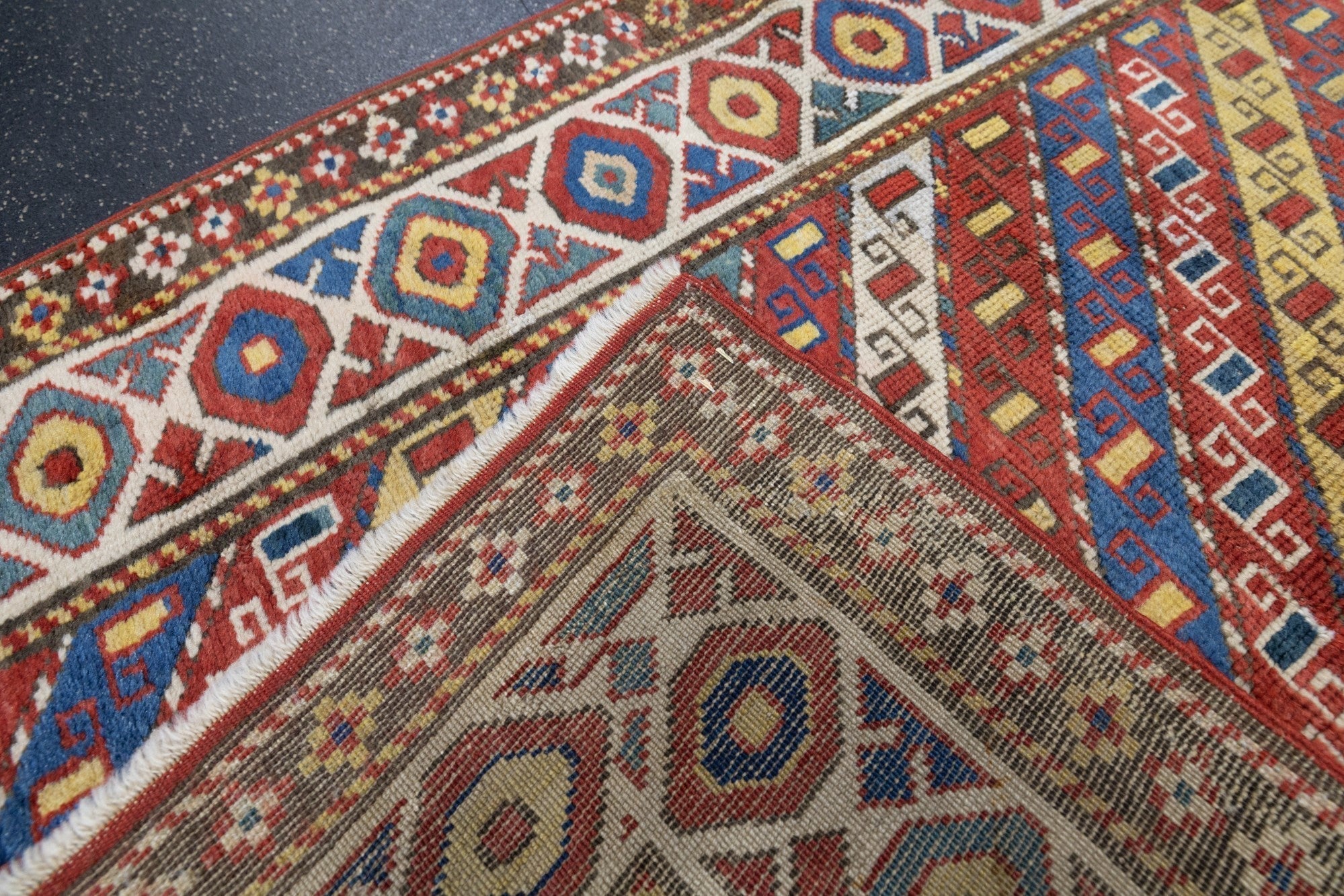 Antique Caucasian Ganje Kazak Rug 3'11'' x 5'11''