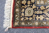 Extremely Fine Vintage Silk  Qum Rug 4'7'' x 7'1''