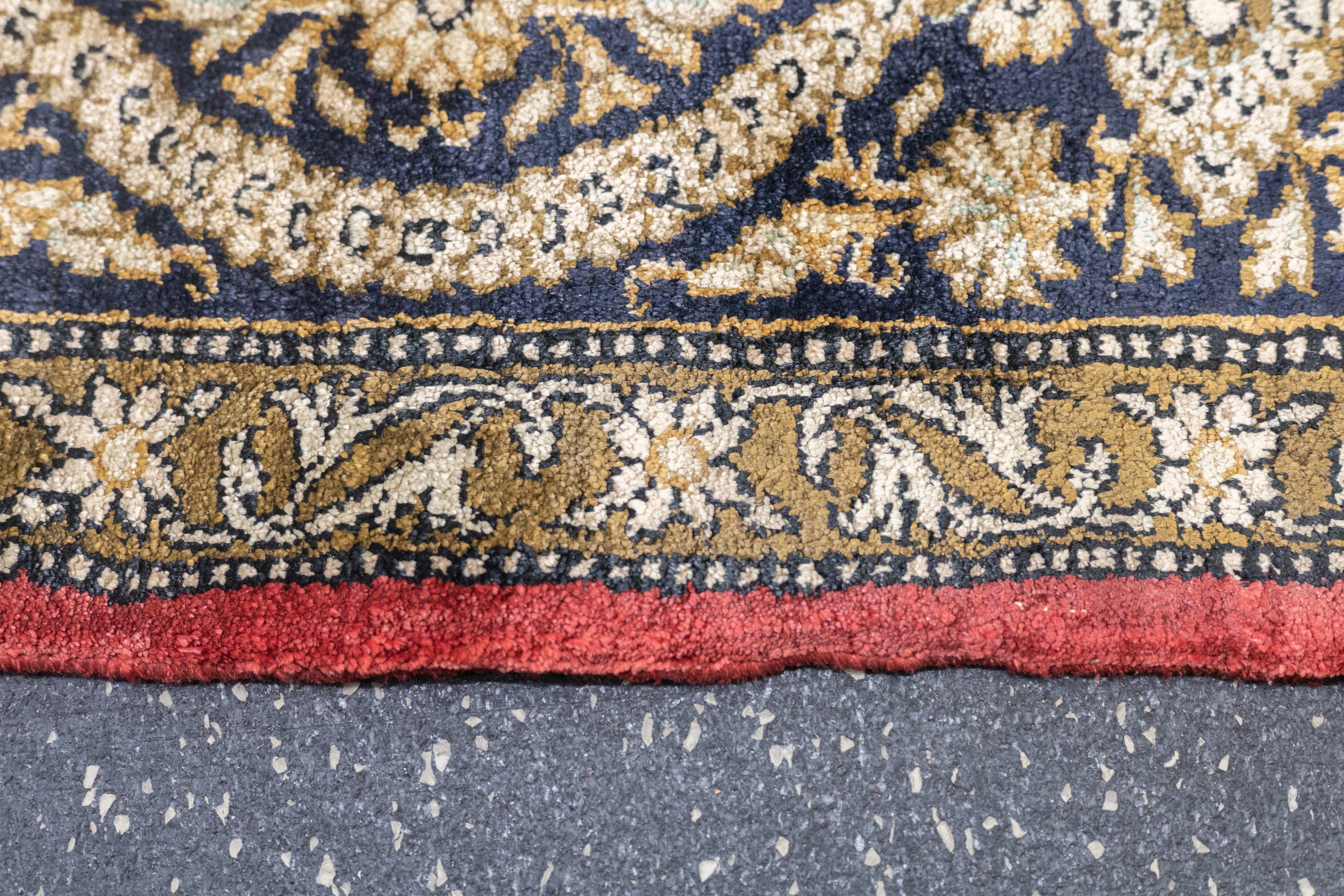 Extremely Fine Vintage Silk  Qum Rug 4'7'' x 7'1''