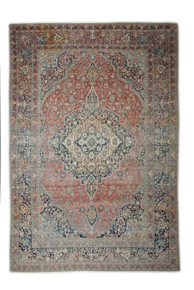 Antique Mohtasham Kashan Rug 7'6'' x 11'2''