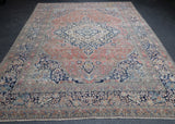 Antique Mohtasham Kashan Rug 7'6'' x 11'2''