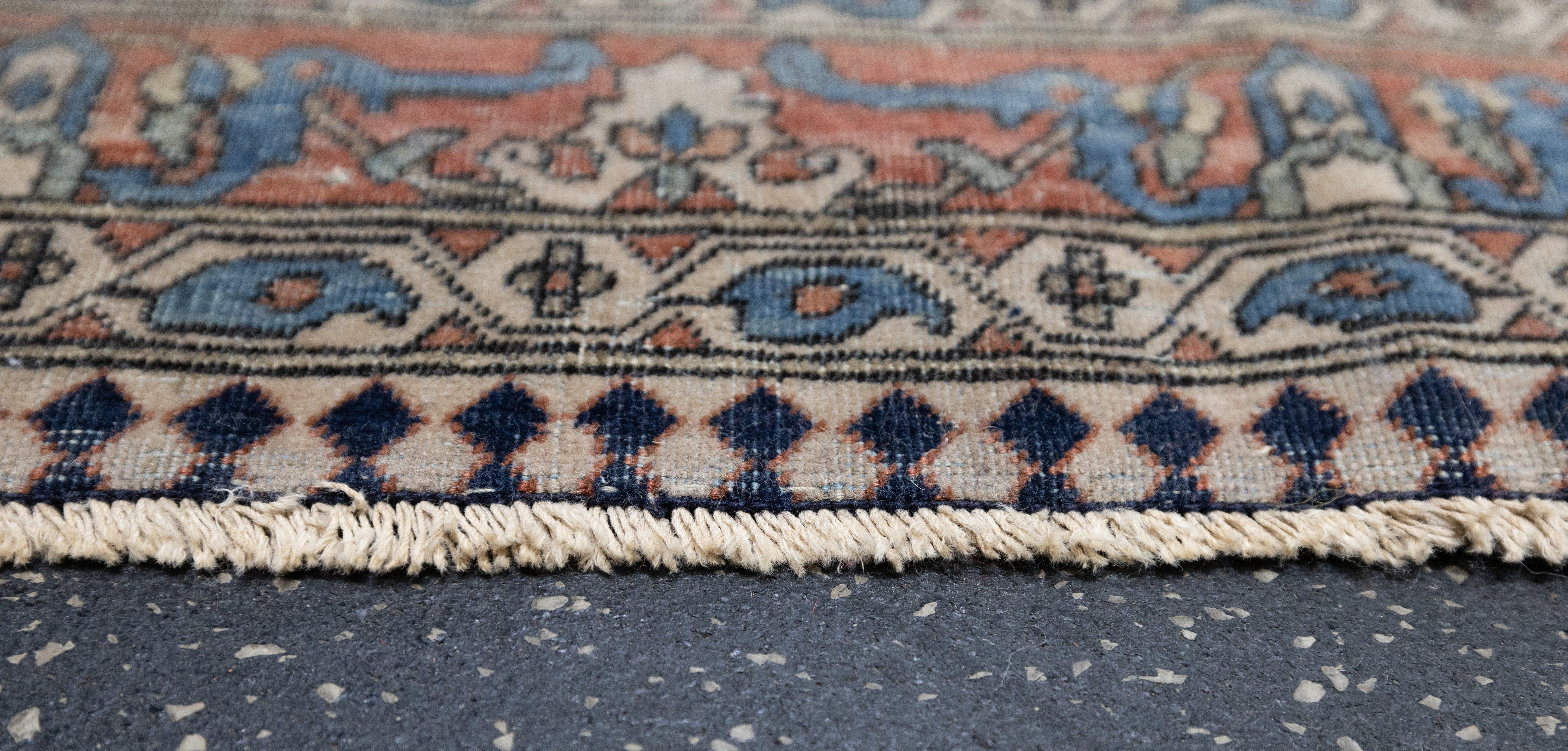 Antique Mohtasham Kashan Rug 7'6'' x 11'2''