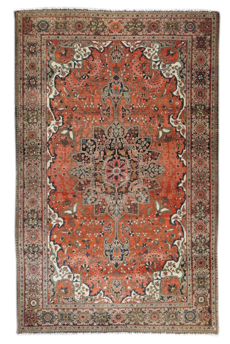 Antique Farahan Sarouk Rug 4'2'' x 6'5''