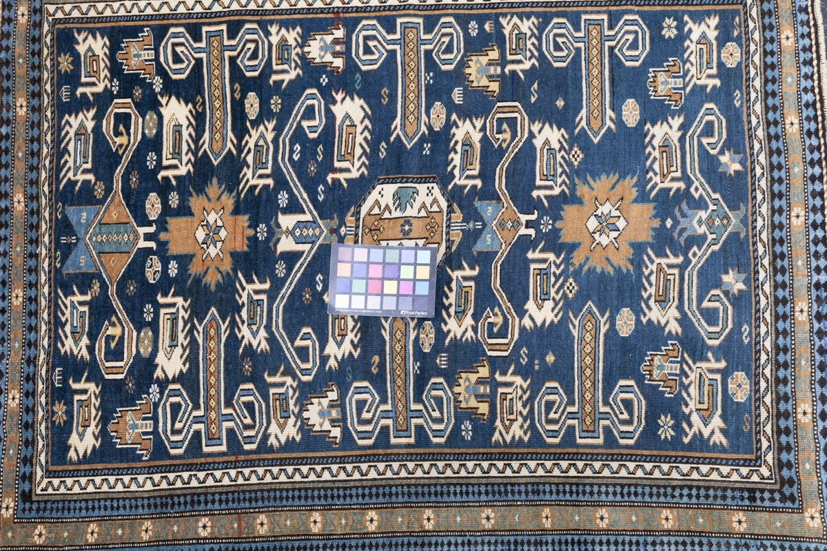 Antique Caucasian Shirvan Perpedil Rug 3'2'' x 4'0"