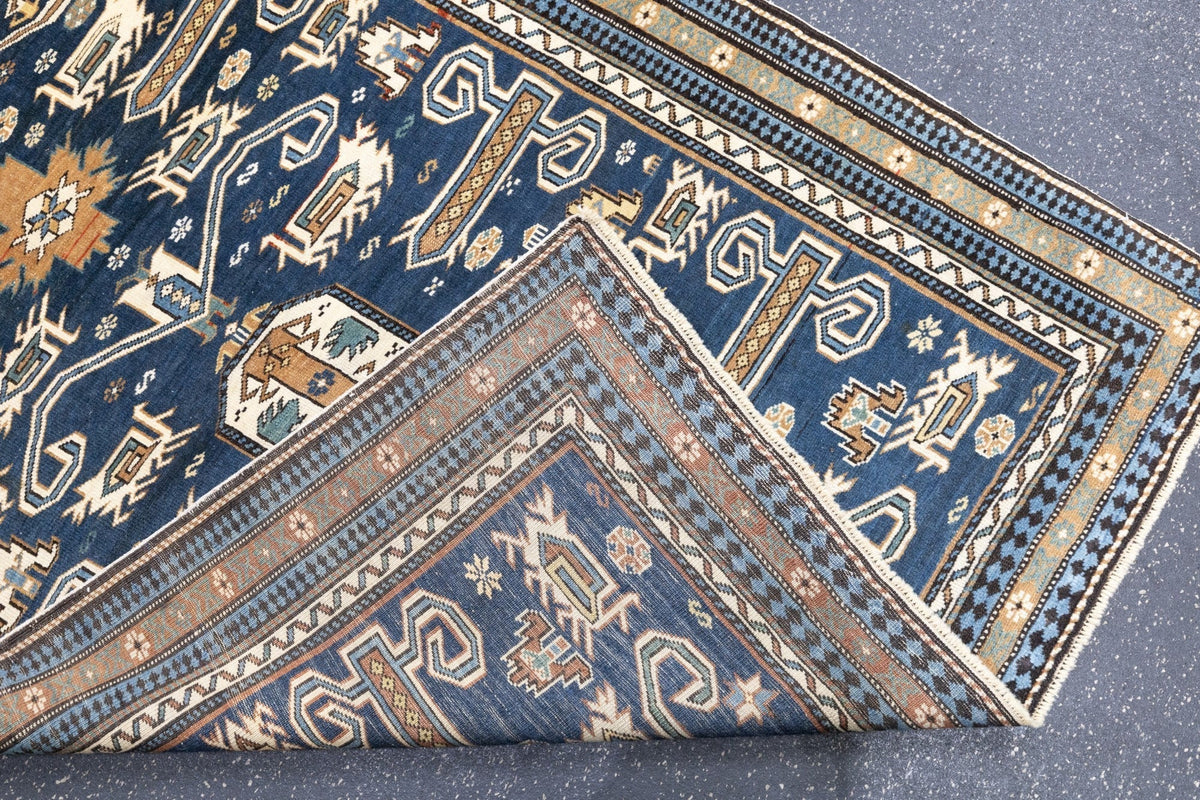 Antique Caucasian Shirvan Perpedil Rug 3'2'' x 4'0"