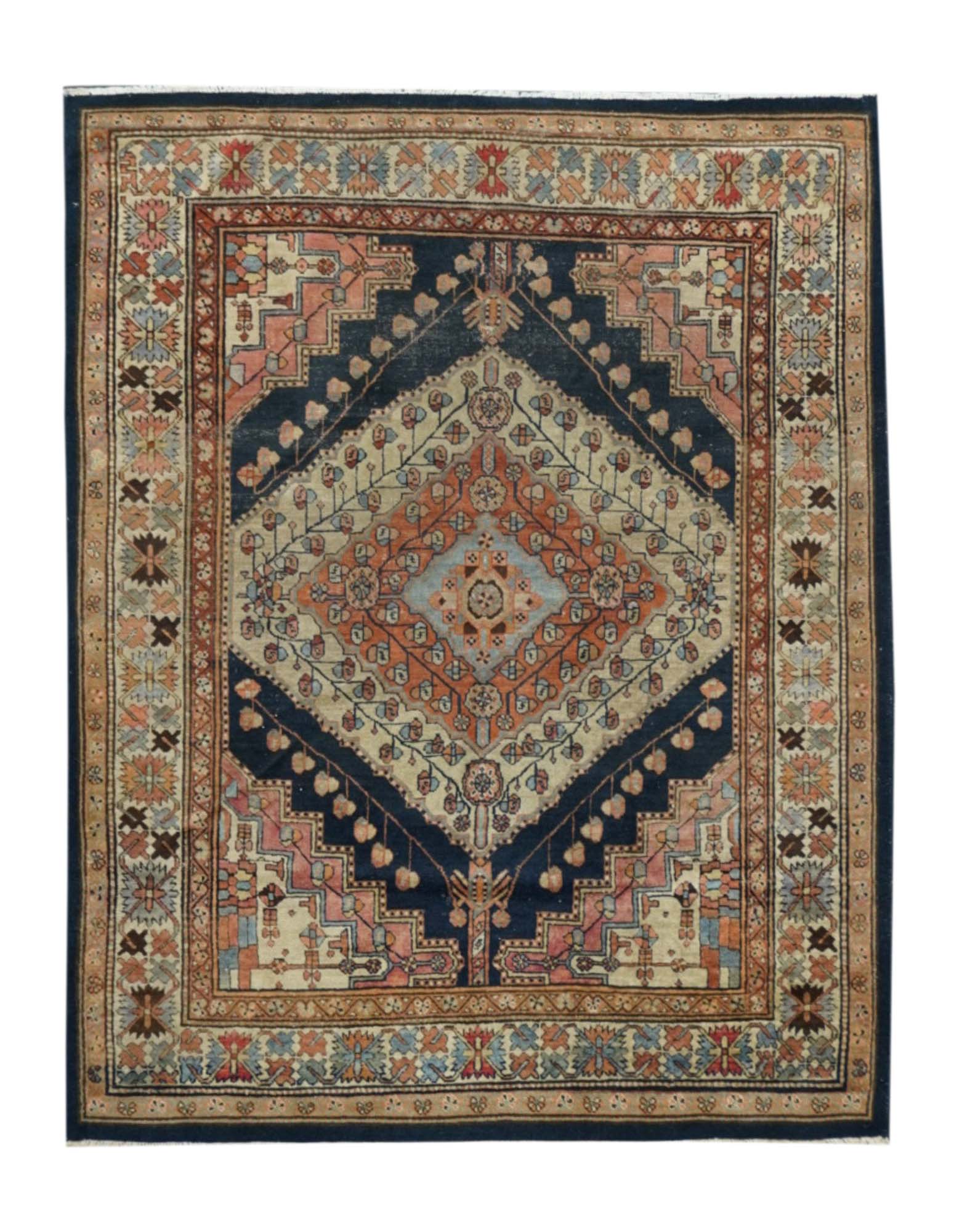 Antique  Malayer Rug 4'8'' x 5'10''