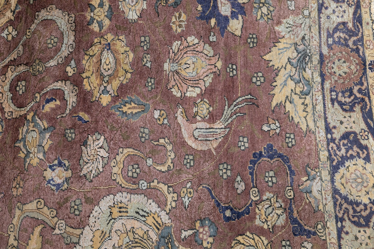 Antique Silk Hereke Rug 3'9'' x 5'1''