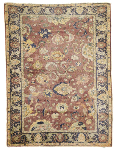Antique Silk Hereke Rug 3'9'' x 5'1''