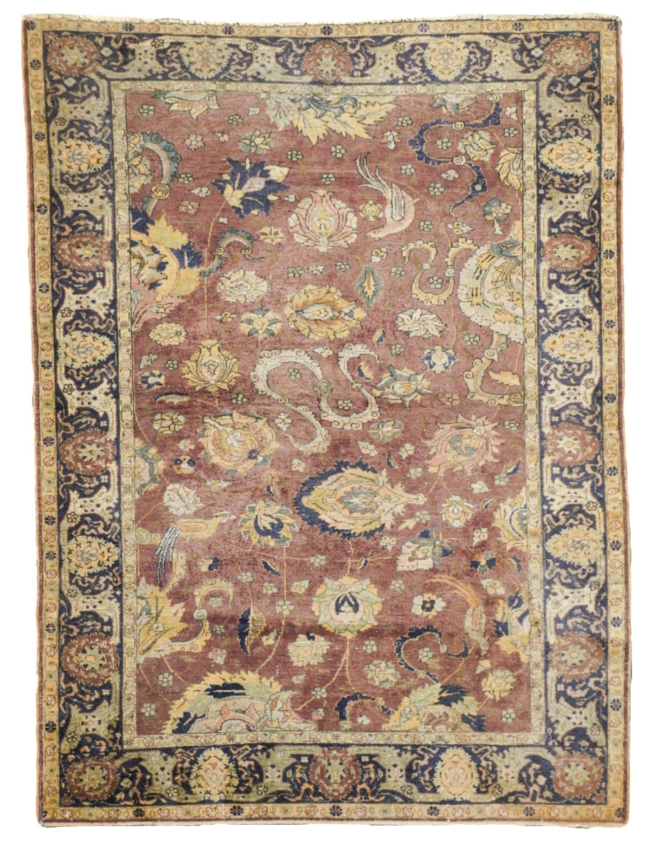 Antique Silk Hereke Rug 3'9'' x 5'1''