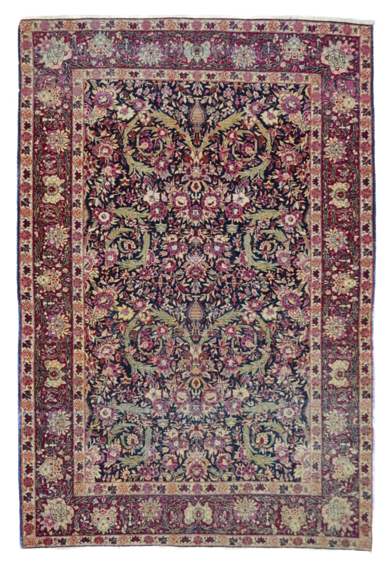 Antique Lavar Kerman Rug 4'6'' x 6'7''