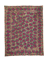Antique Uzbekistan Suzani Rug 6'2'' x 7'11''