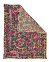Antique Uzbekistan Suzani Rug 6'2'' x 7'11''