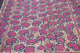 Antique Uzbekistan Suzani Rug 6'2'' x 7'11''