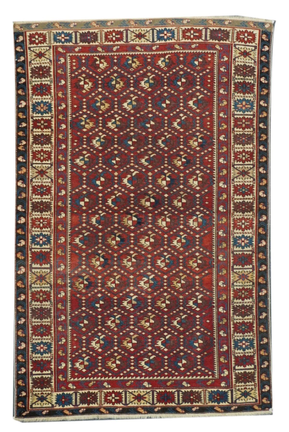 Antique Caucasian Shirvan Rug 3'10'' x 5'11''