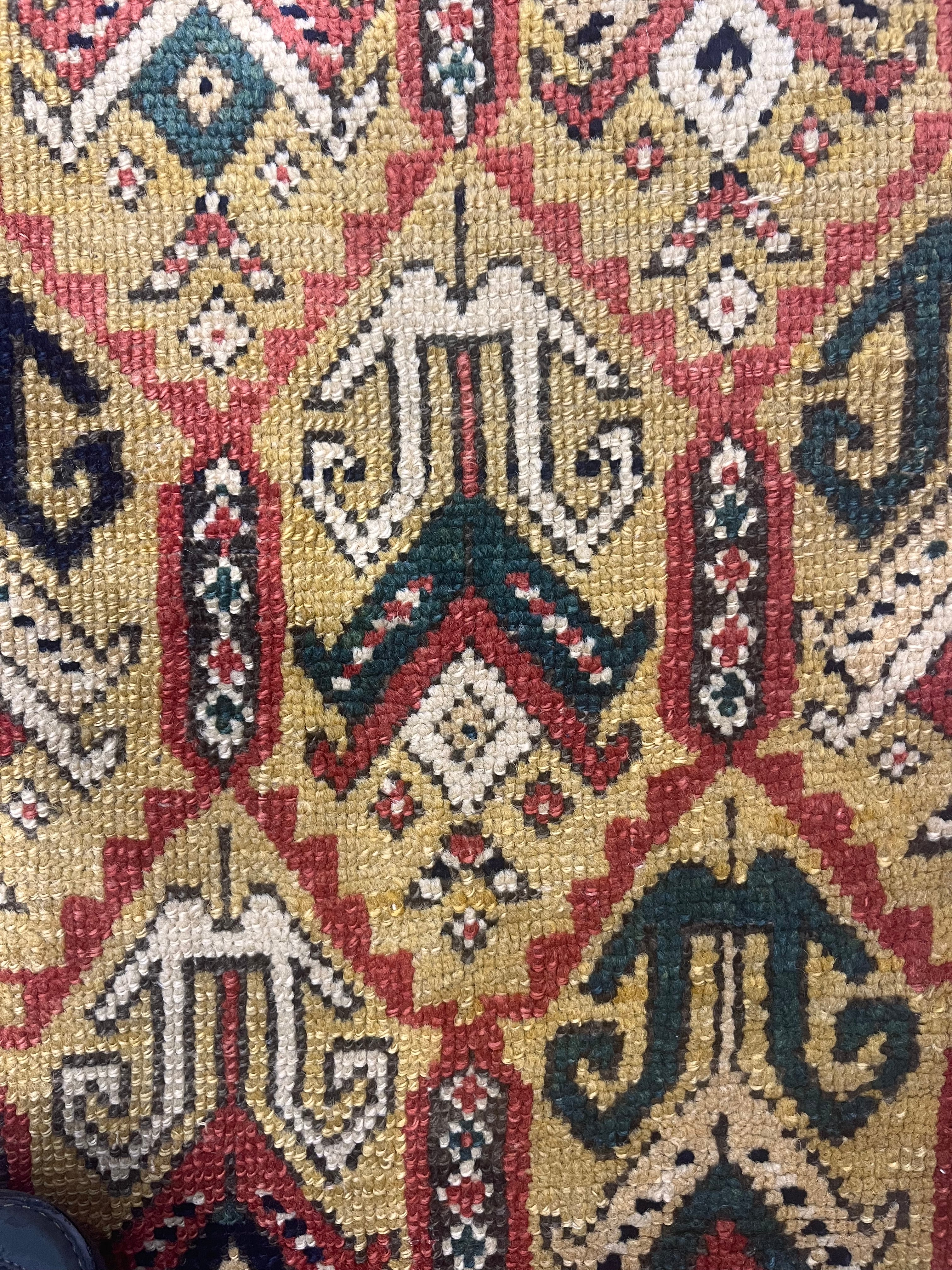 Antique Caucasian Kazak Ganjeh Rug 4' 1" x 6' 0"